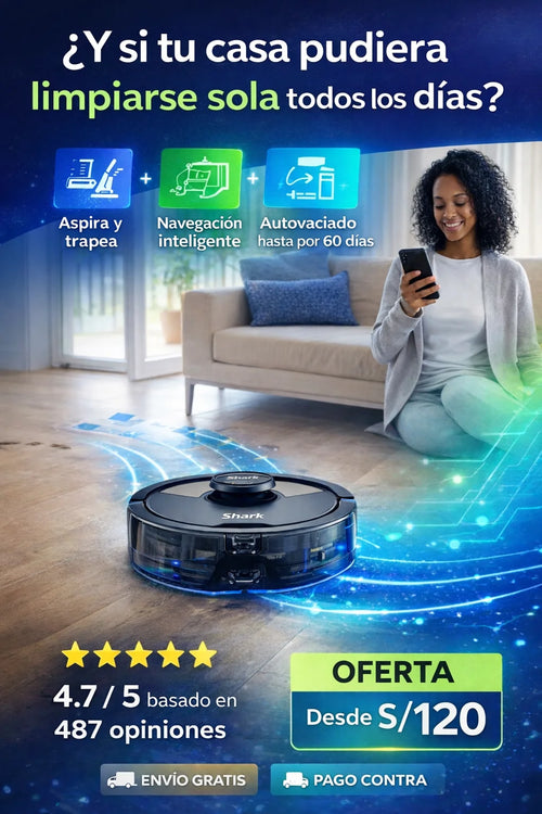 ROBOT ASPIRADORA  3 EN 1 ® - BARRER, ASPIRAR Y TRAPEAR